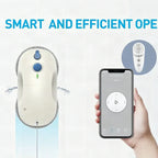 Robot limpiacristales de doble cabezal con cable y almohadillas de microfibra