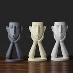 Jarrón decorativo con forma de vaca
