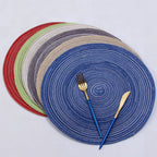 Bandeja decorativa trenzada para mesa