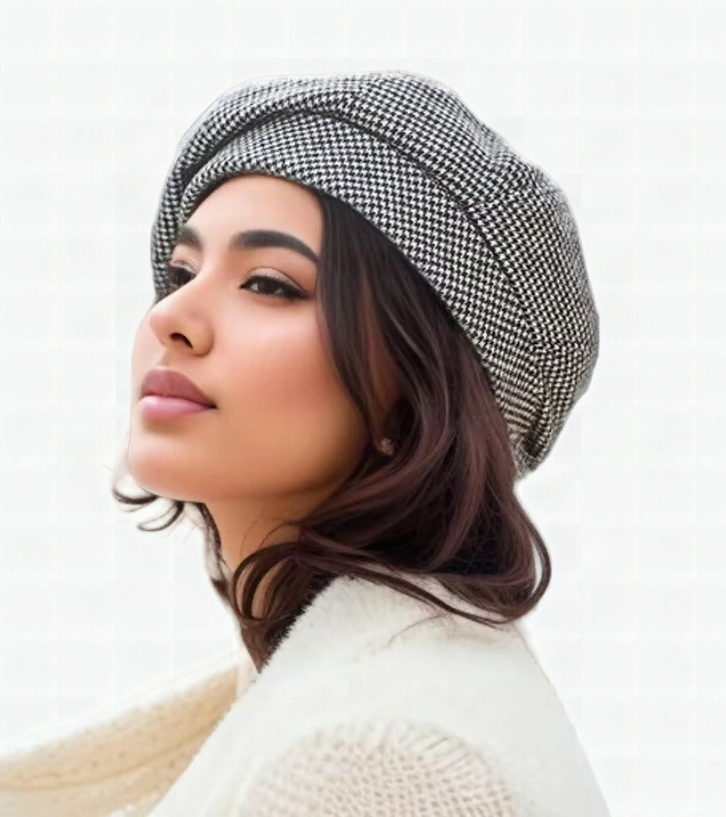 Gorra elegante para mujer estilo parisino
