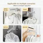 Tendedero plegable de viaje con 5 ganchos