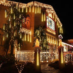 Guirnalda LED impermeable con forma de gotas de lluvia