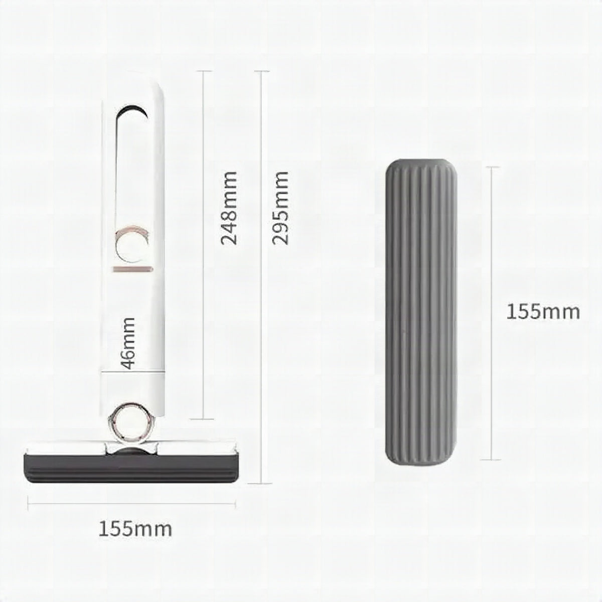 Fregona mini plegable con escurridor automático