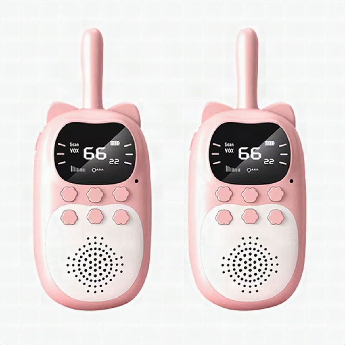 Set de walkie talkies recargables para niños con alcance de 3 km