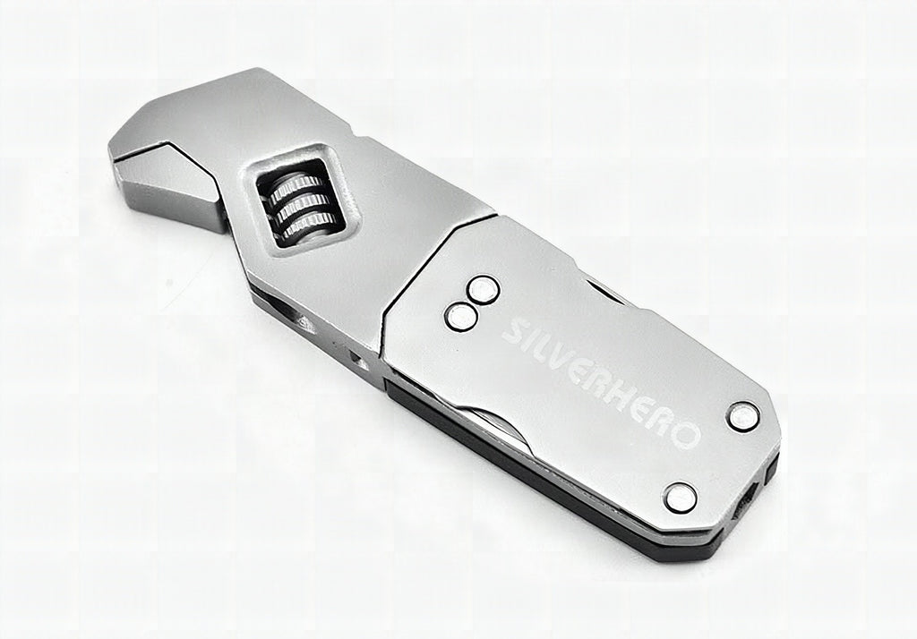 Llave Allen multifunción plegable de acero inoxidable con destornillador