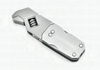 Llave Allen multifunción plegable de acero inoxidable con destornillador