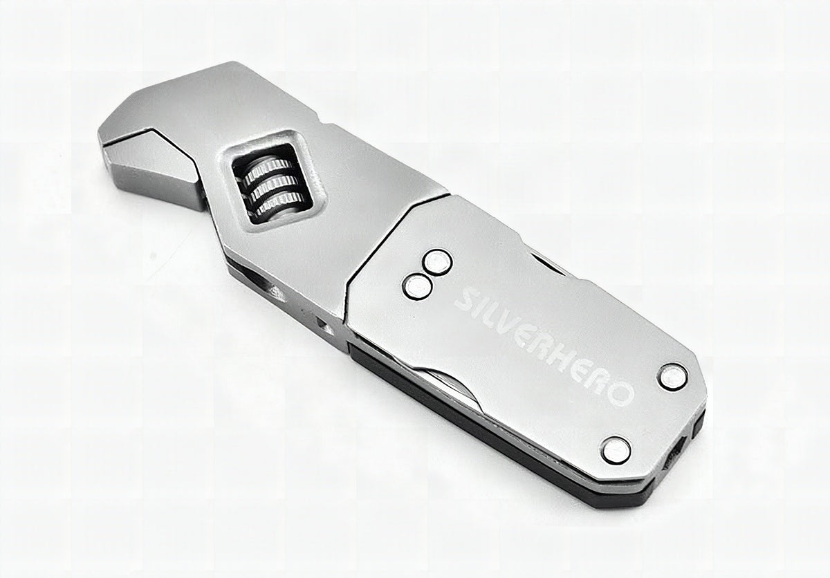 Llave Allen multifunción plegable de acero inoxidable con destornillador
