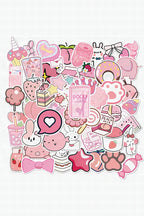 Set de pegatinas rosas