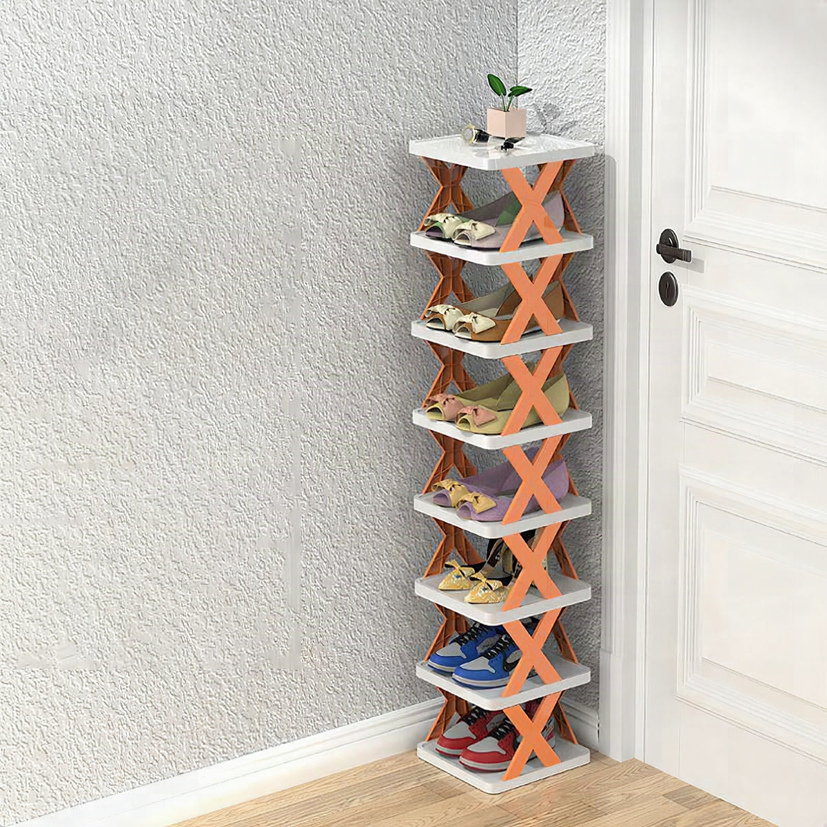Zapatero modular apilable de varios niveles
