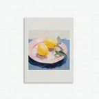 Póster Plato con limones