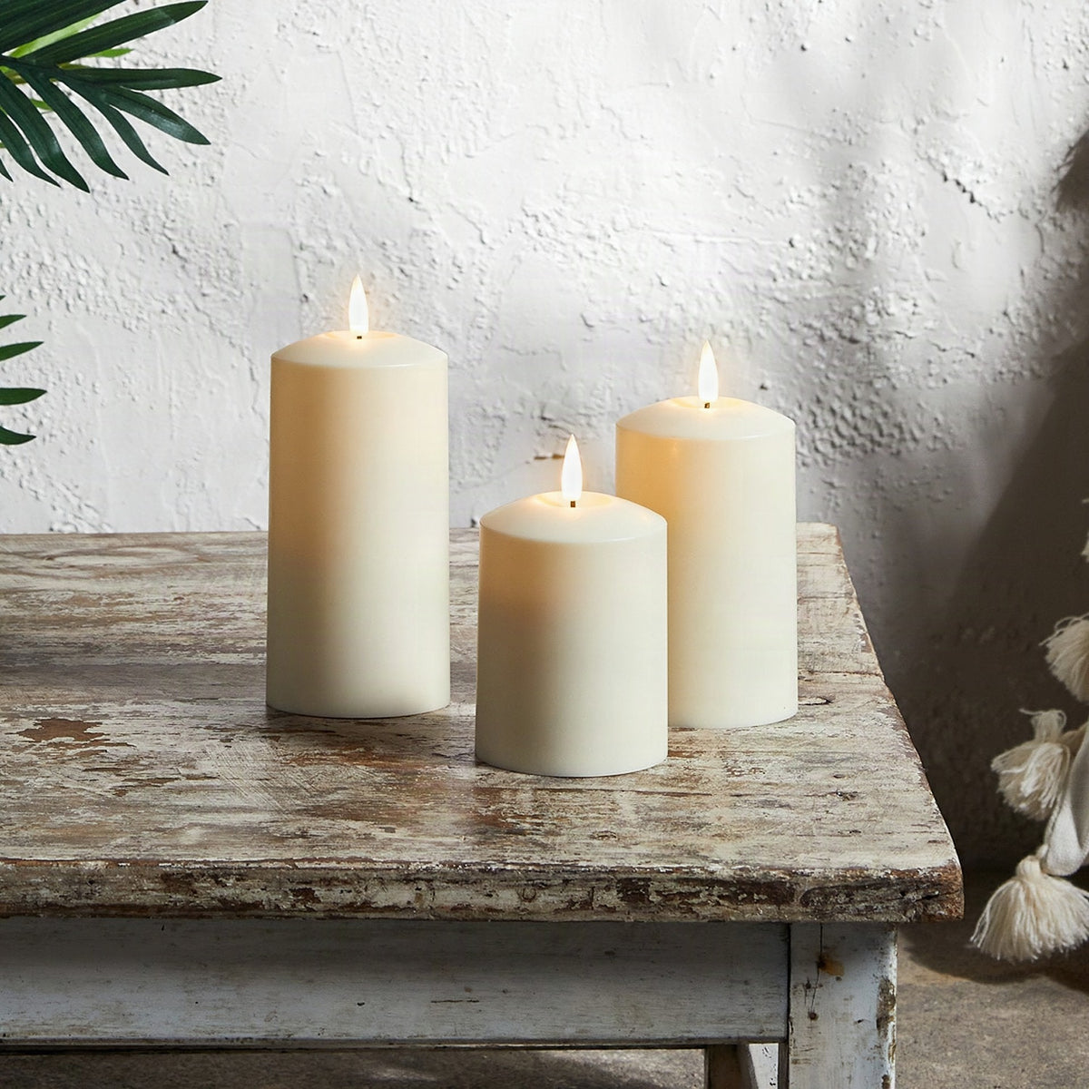 Set de velas LED impermeables para exterior