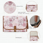Cartera elegante con estampado floral