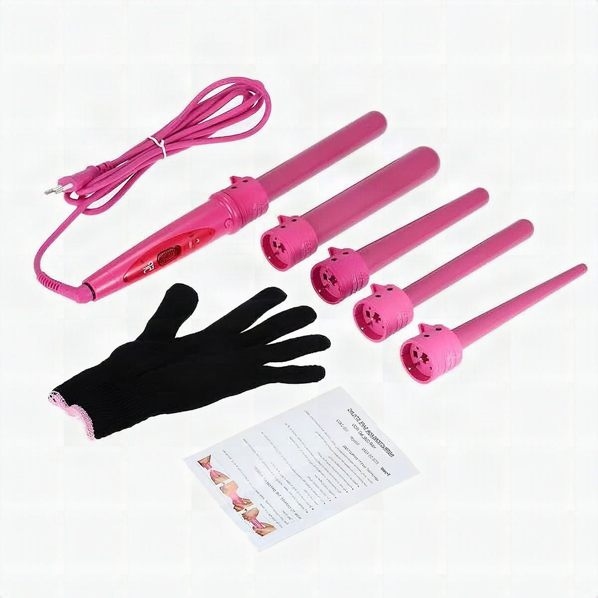 Set profesional de 5 rizadores intercambiables