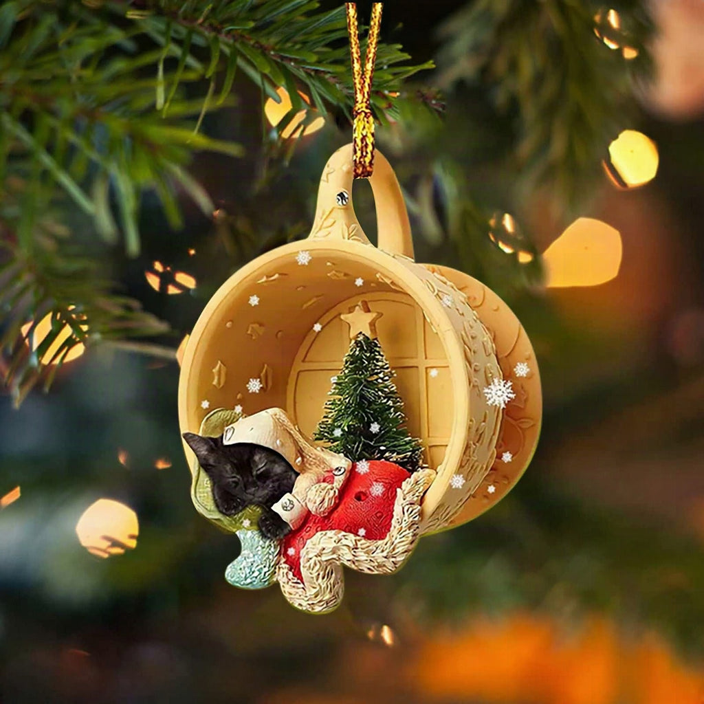 Adorno colgante de perro salchicha en acrílico