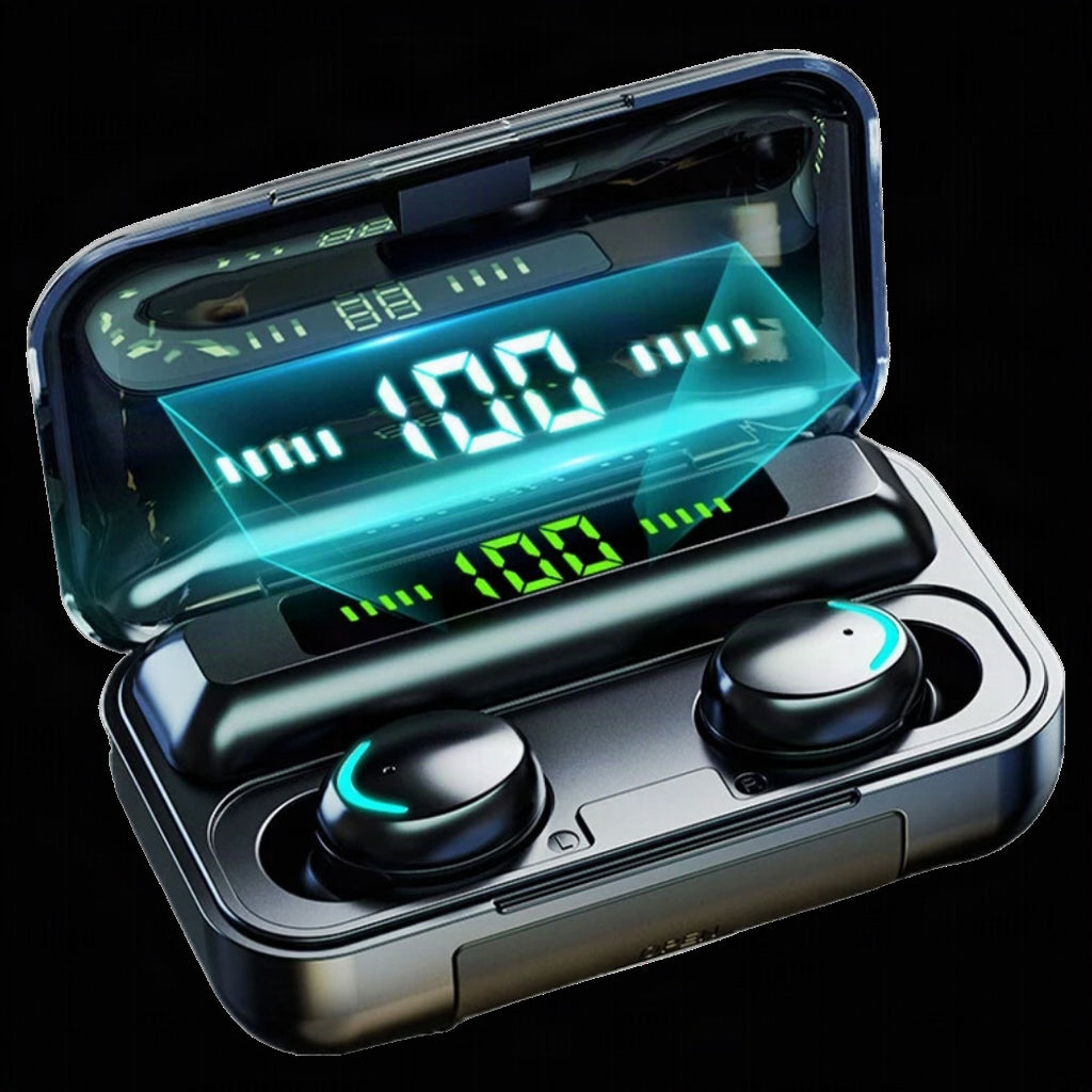 Auriculares Bluetooth con estuche de carga recargable