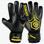 Guantes de portero con protección de dedos, palma antideslizante y dorso de PU suave
