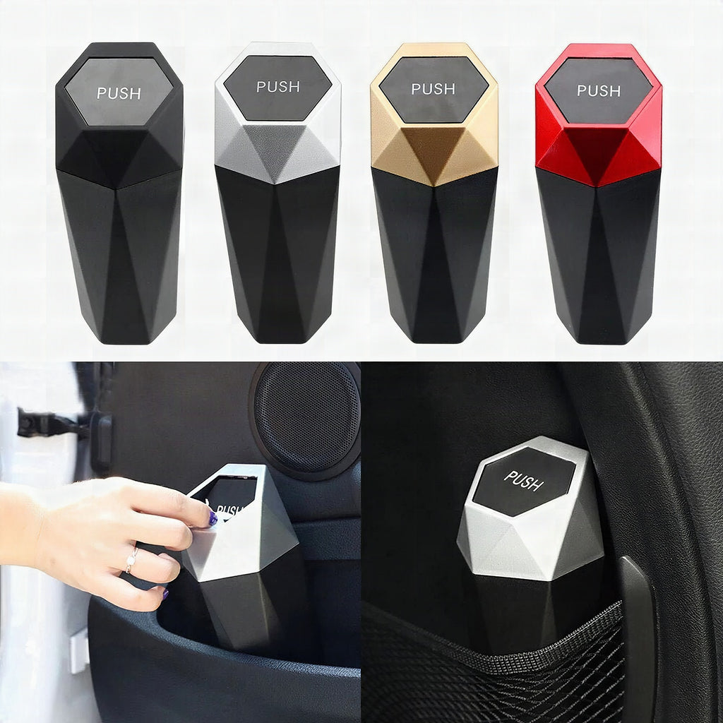 Papelera para coche — mini cubo de basura para portavasos