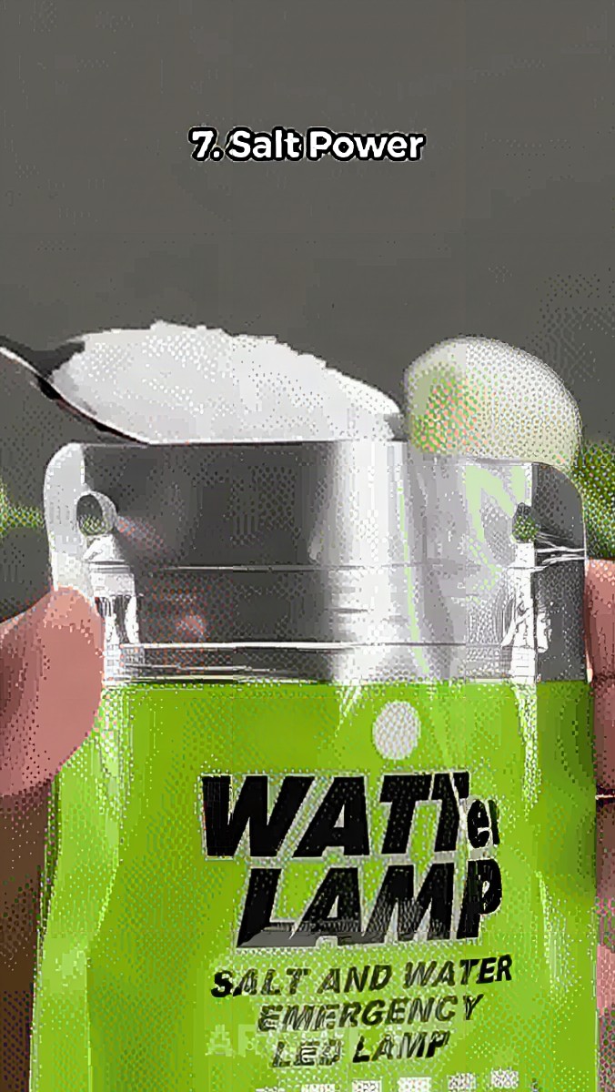 Lámpara LED de agua salada