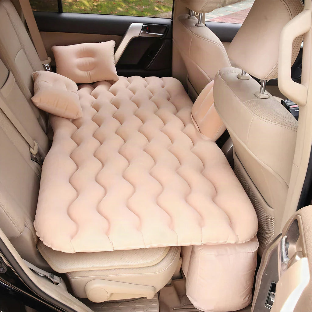 Colchón inflable para coche con almohadas y kit de reparación