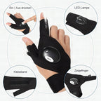 Guantes LED con iluminación impermeable