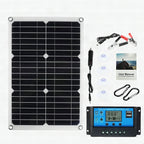 Panel solar flexible SolaVibe 1200 W con controlador de carga 100 A y doble USB