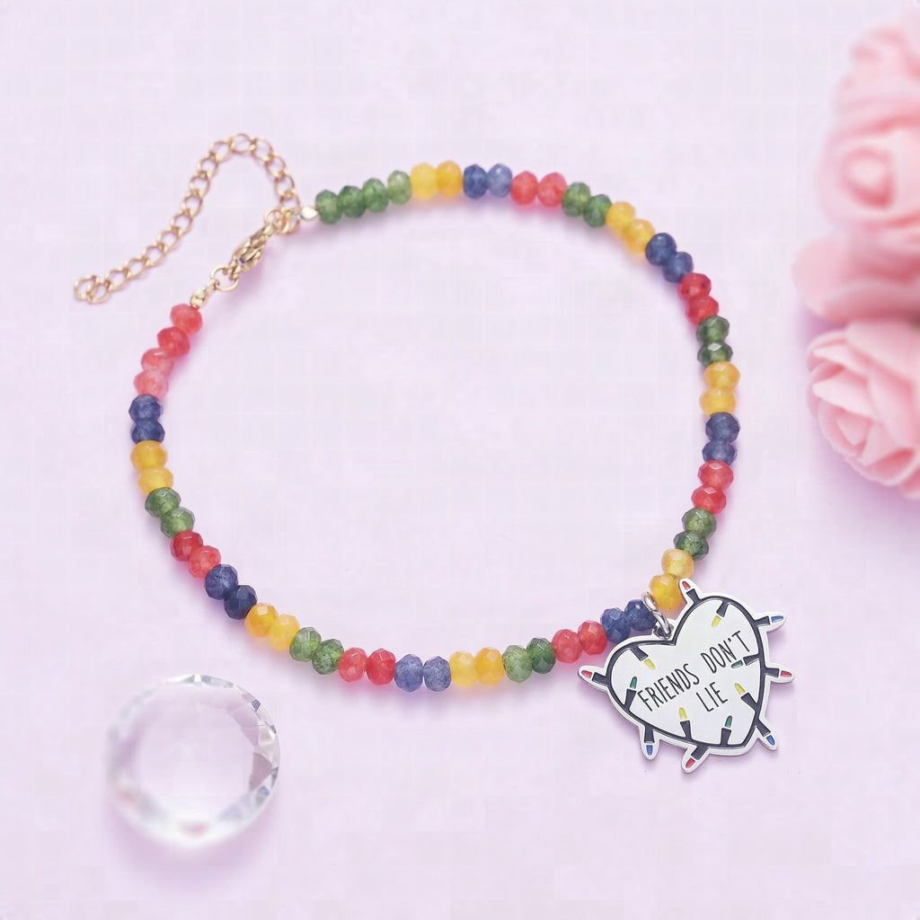 Collar de cuentas multicolor de la amistad