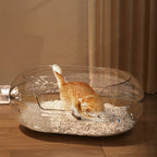 Arenero semiabierto para gatos de 35 cm de ancho