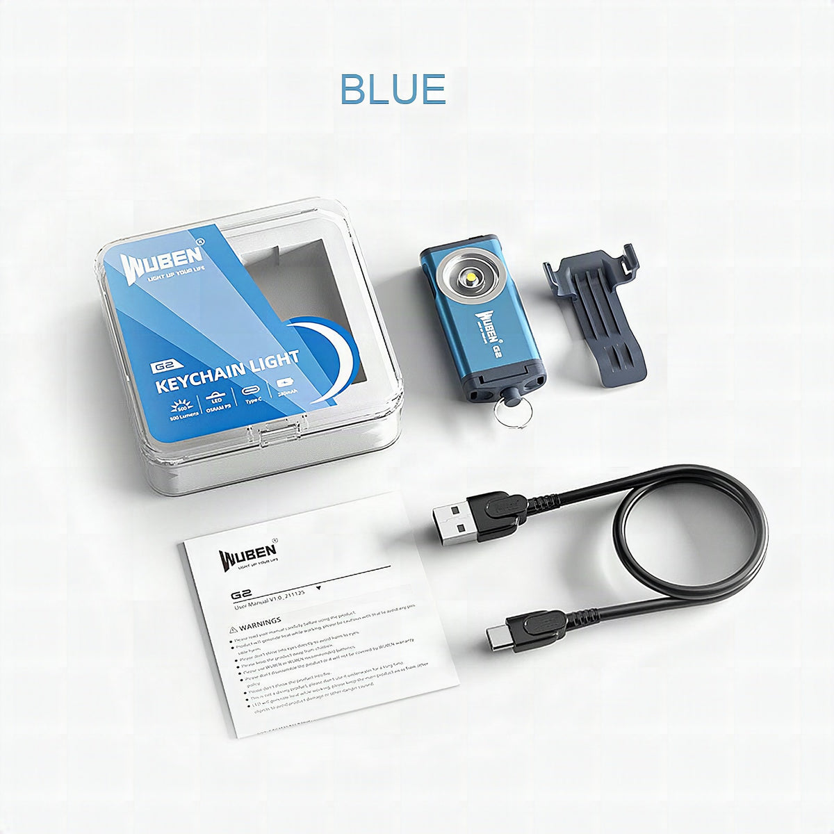 Linterna mini recargable portátil con luz potente