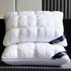 Almohada de plumas de lujo para un descanso reparador