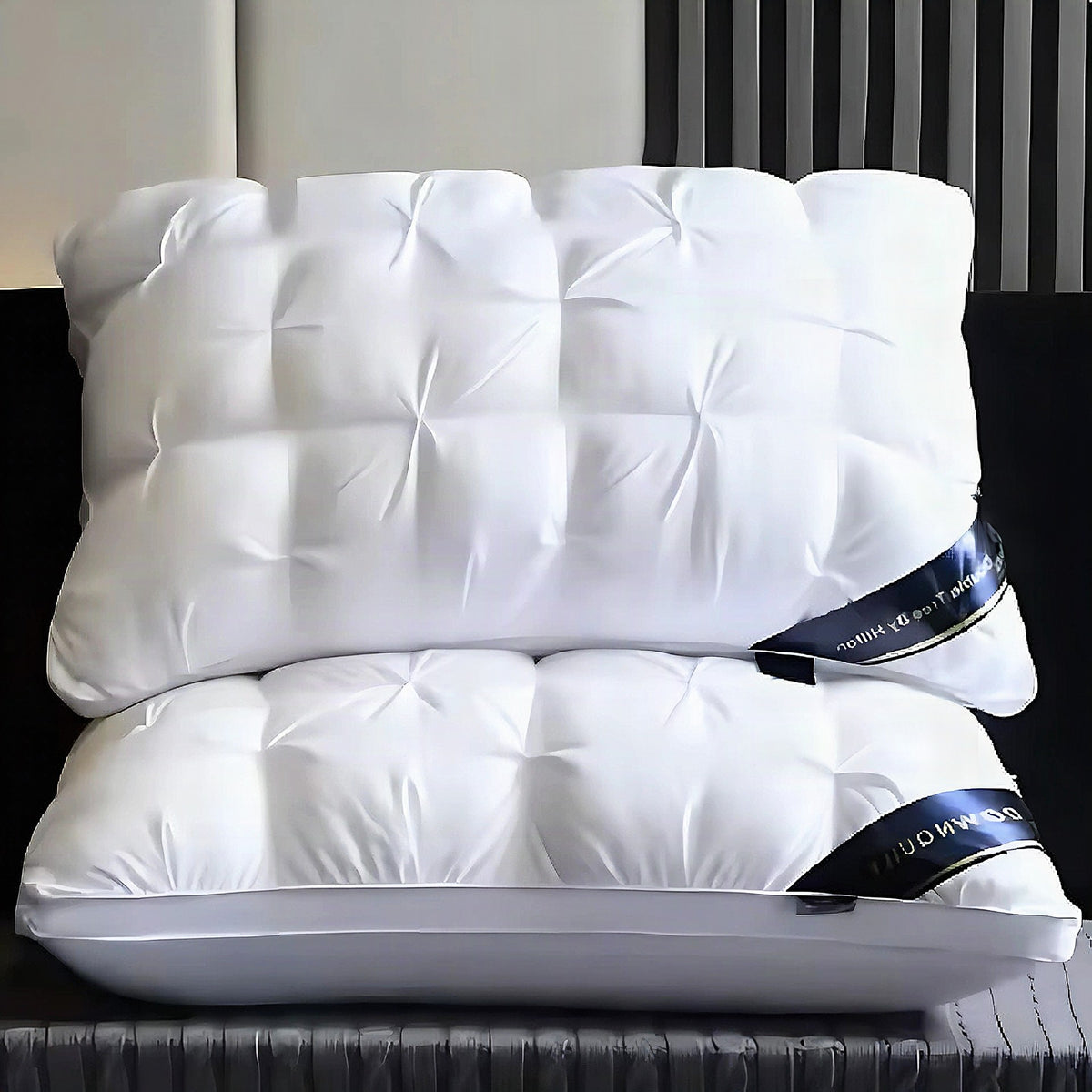 Almohada de plumas de lujo para un descanso reparador