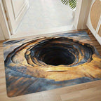 Alfombra decorativa con diseño de espirales artísticas