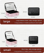 Neceser de viaje con espejo LED y luz regulable
