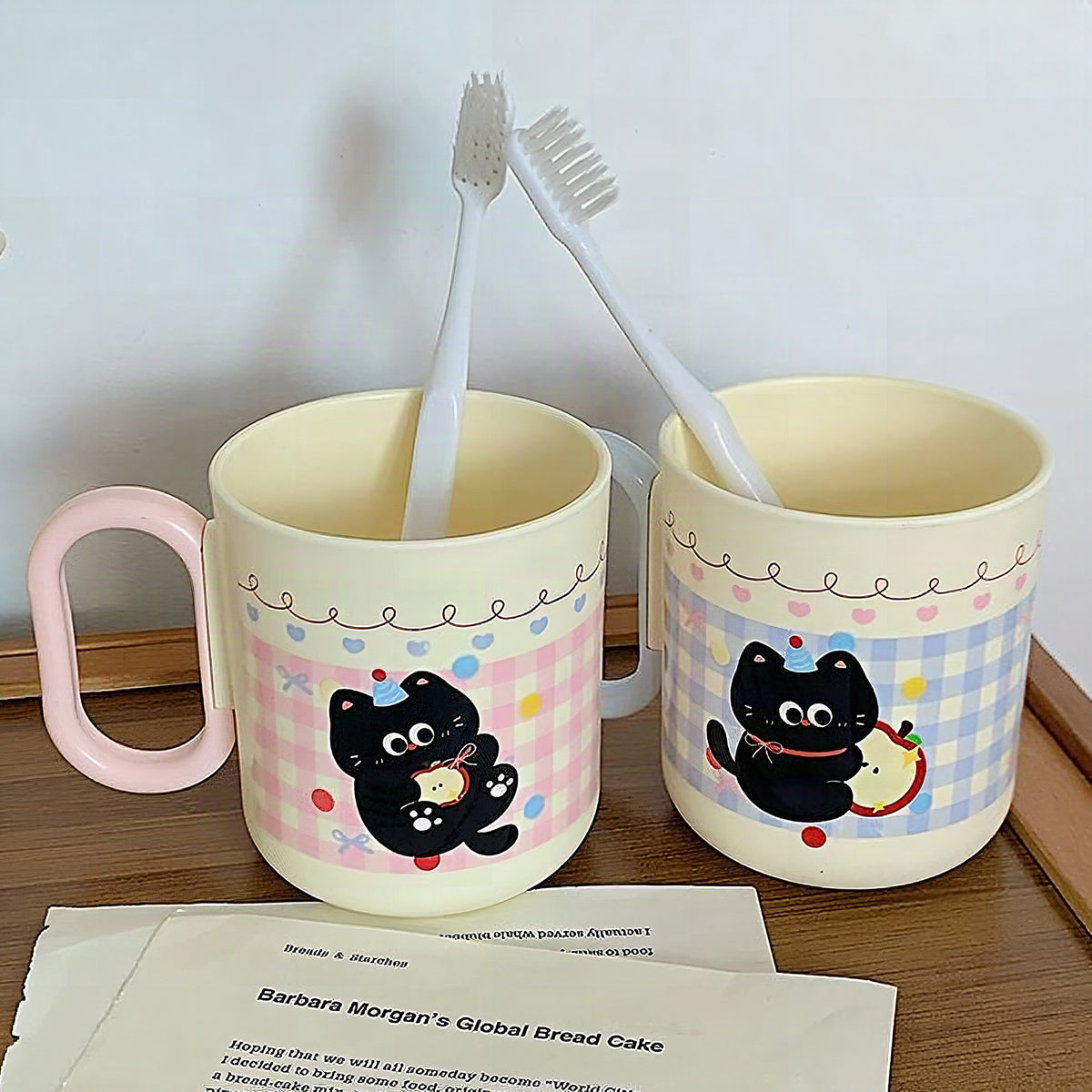 Taza de café con diseño de gato adorable