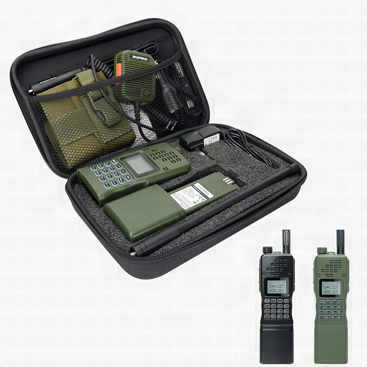 Walkie talkie dual-band CommGuard de largo alcance
