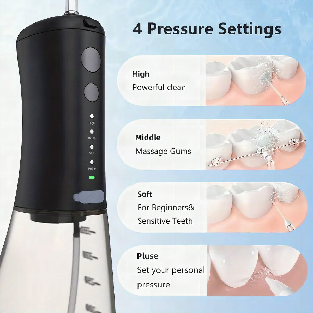 Irrigador dental portátil
