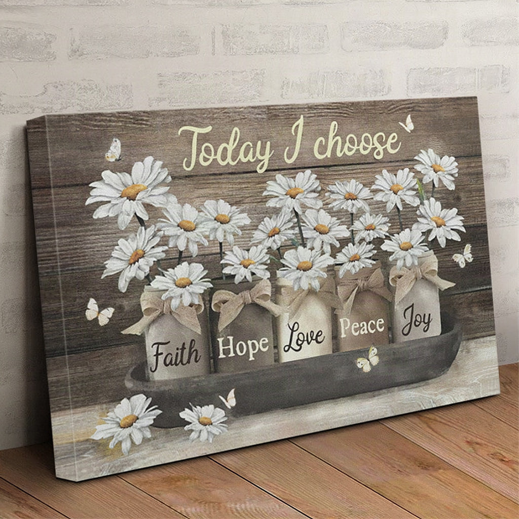 Lienzo decorativo con motivos florales