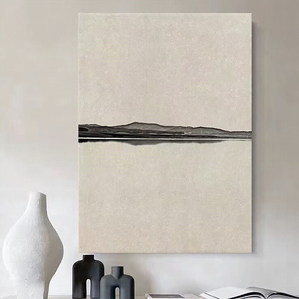 Lámina de lienzo abstracta minimalista