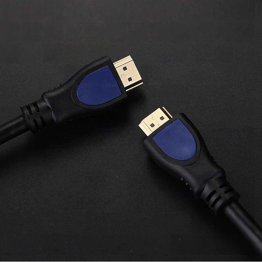 Cable HDMI de alto rendimiento con contactos chapados en oro y transmisión de señal optimizada