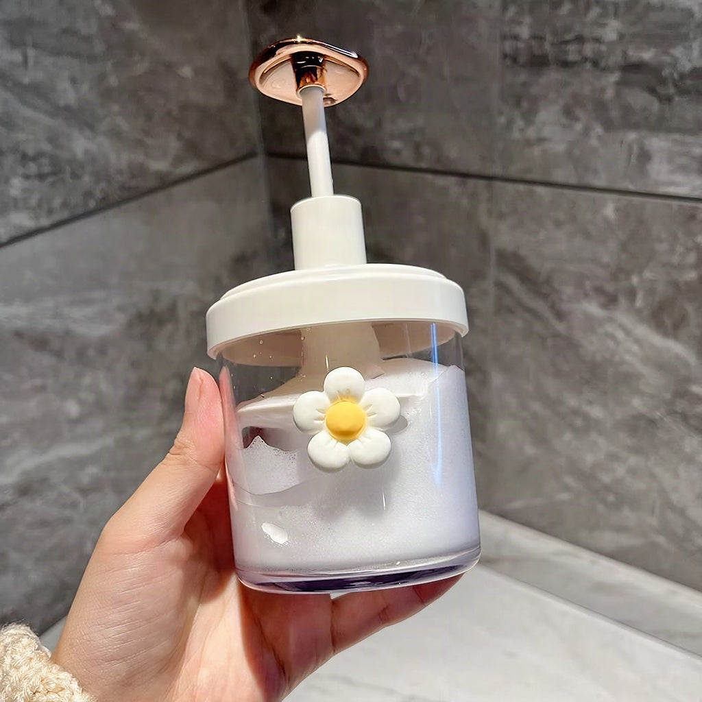 Vaso decorativo con diseño de flor