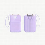 Batería externa portátil de 10.000 mAh con cables integrados
