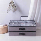 Organizador de zapatos plegable con 12 compartimentos