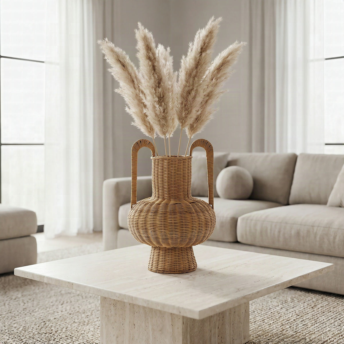 Jarrón decorativo artesanal de diseño moderno