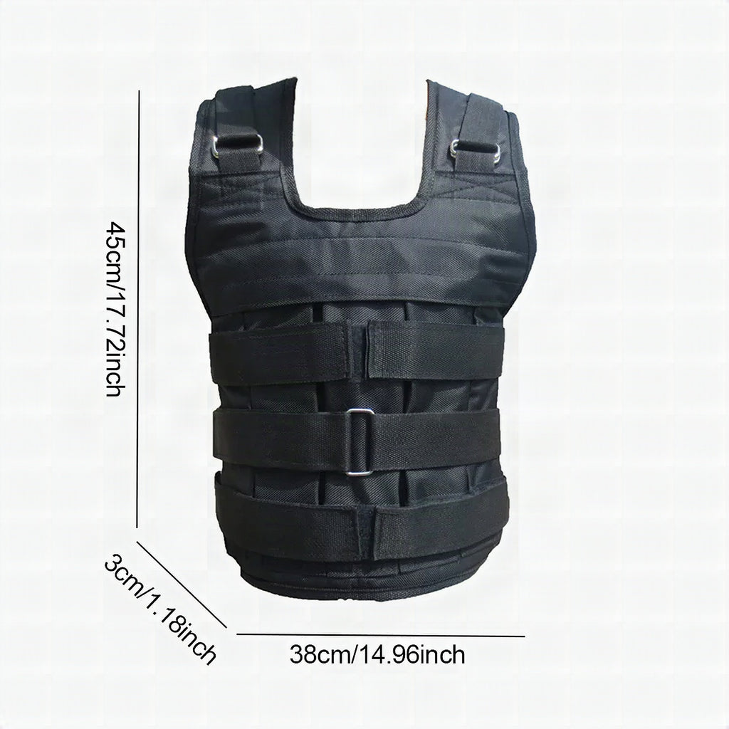 Chaleco lastrado ajustable para caminar y correr