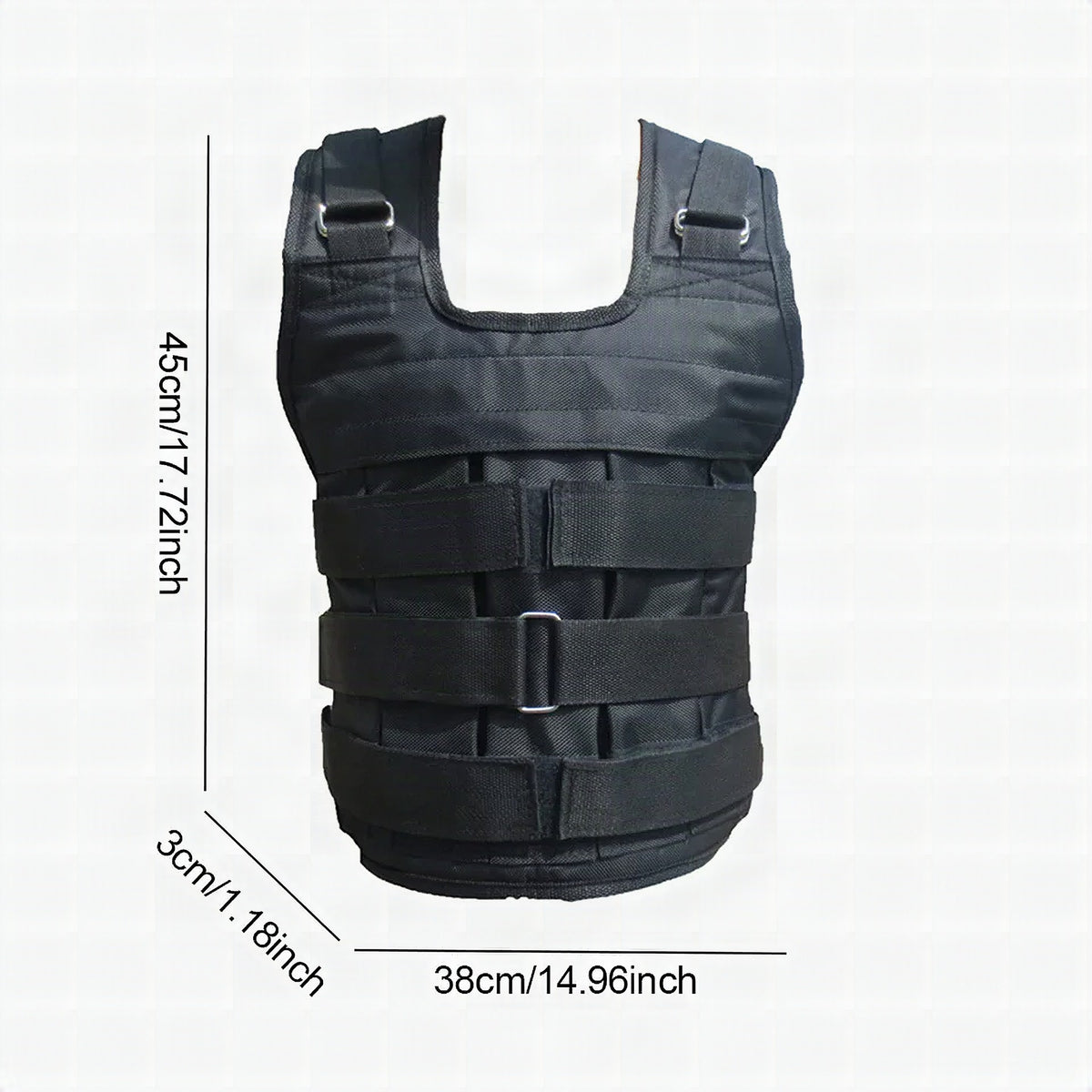 Chaleco lastrado ajustable para caminar y correr