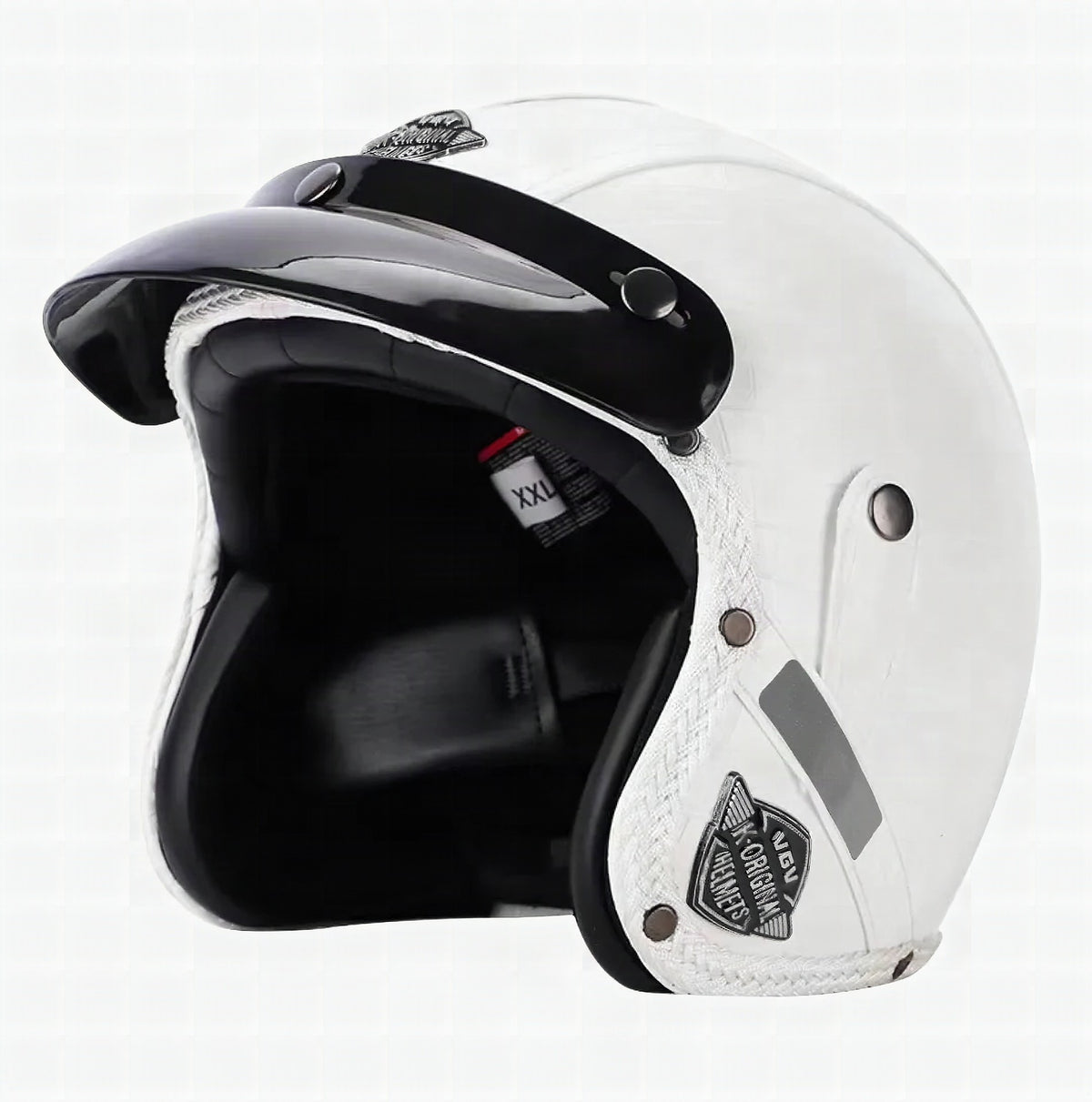Casco de moto retro Kael (abierto 3/4)