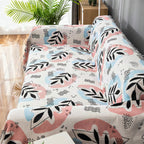 Funda protectora para sofá con estampado artístico de hojas