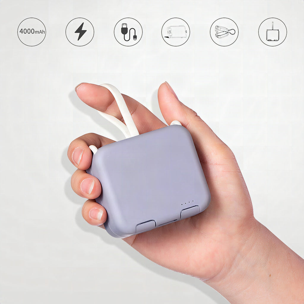 Batería externa inalámbrica mini multifunción