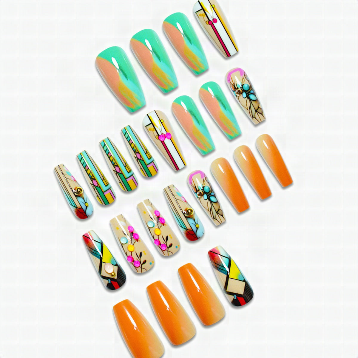 Set de decoración de uñas con gel artístico