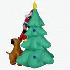 Decoración navideña hinchable de Papá Noel
