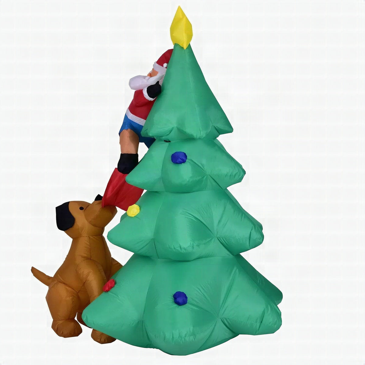 Decoración navideña hinchable de Papá Noel